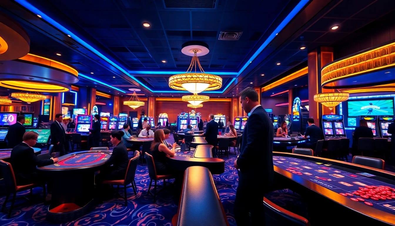 Az online casino játékosai izgalmas játékokat játszanak összpontosítva a győzelemre.
