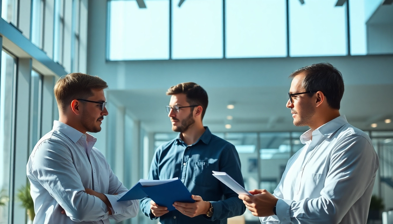 Headhunter Ingenieure in einem modernen Büro bei der Zusammenarbeit in einem professionellen Umfeld.