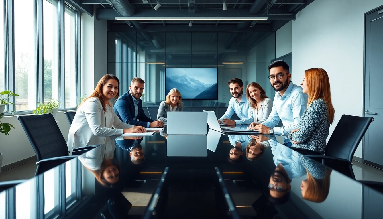Headhunter IT steht in einem modernen Büro und rekrutiert talentierte IT-Profis.