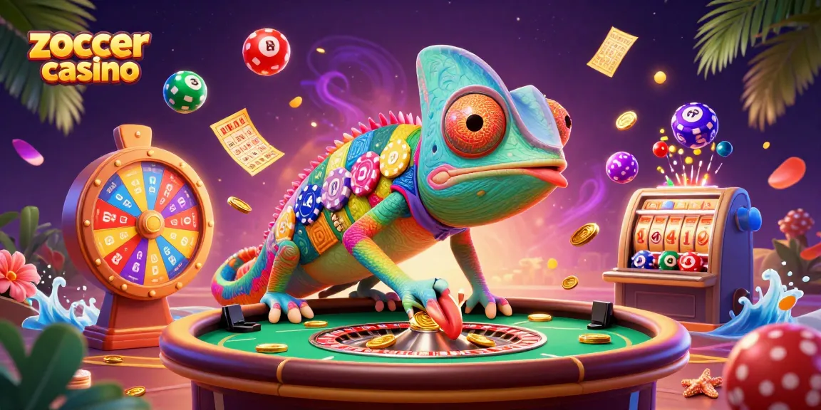 Engage with the vibrant world of Zoccer Casino, featuring exciting games and colorful lottery elements.